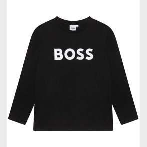 BOSS Bluse - Sort m. Hvid
