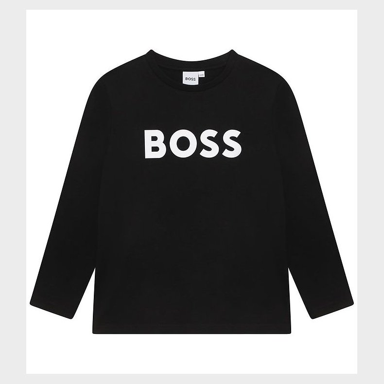 BOSS Bluse - Sort m. Hvid