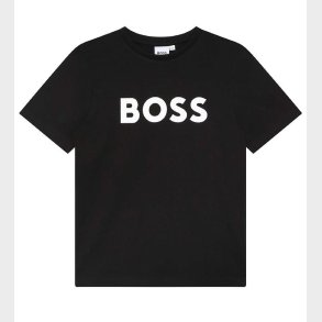 BOSS T-shirt - Sort m. Hvid