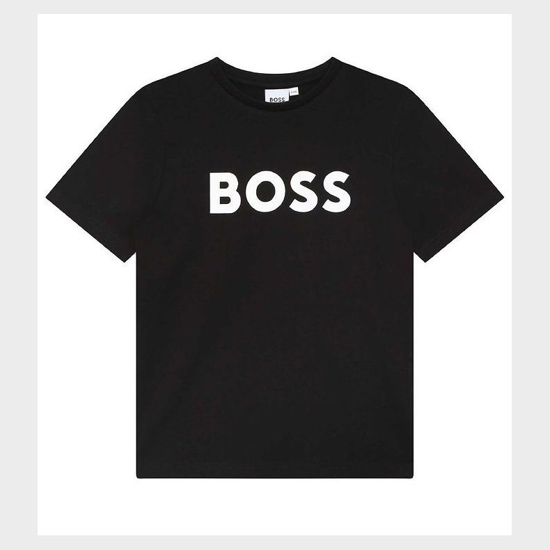 BOSS T-shirt - Sort m. Hvid
