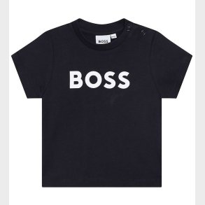 BOSS T-Shirt - Navy m. Hvid