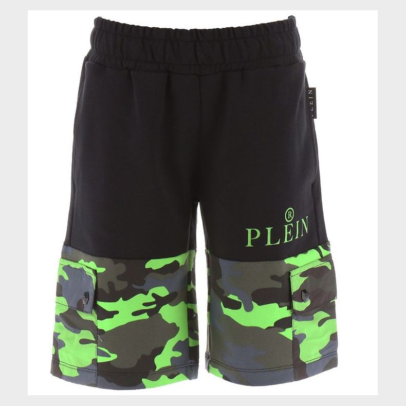 Philipp Plein Sweatshorts - Sort/Gr�n Camouflage