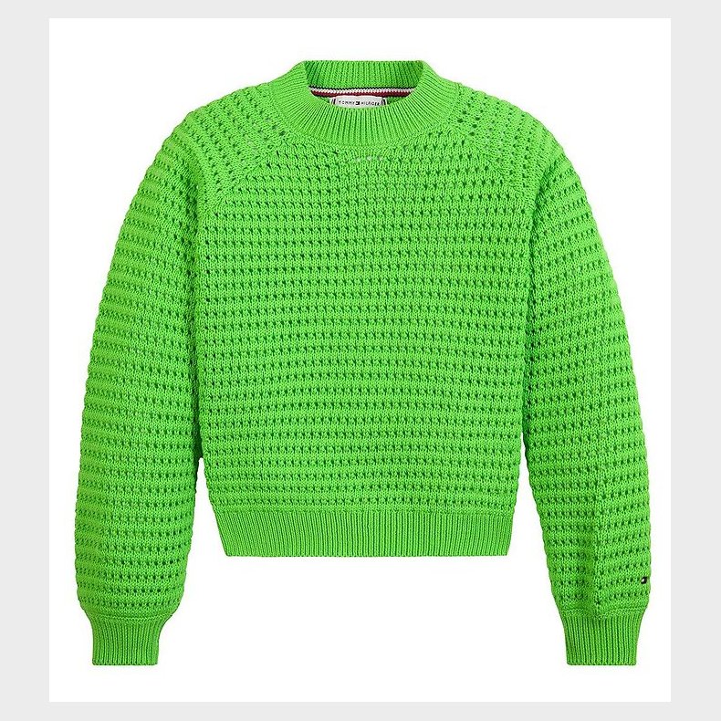 Tommy Hilfiger Bluse - Strik - Crochet - Spring Lime