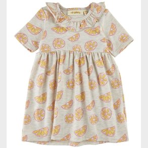 Soft Gallery Kjole - SgJenni - Oranges - Light Grey Melange AOP
