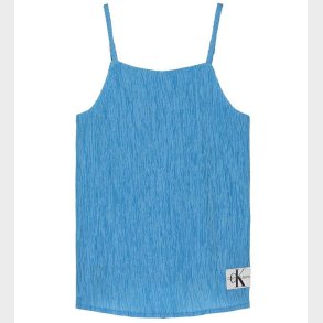 Calvin Klein Tanktop - Crinkle Strap - Blue Crush