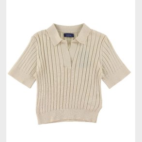 GANT Polo - Strik - Rib - Cropped - Putty