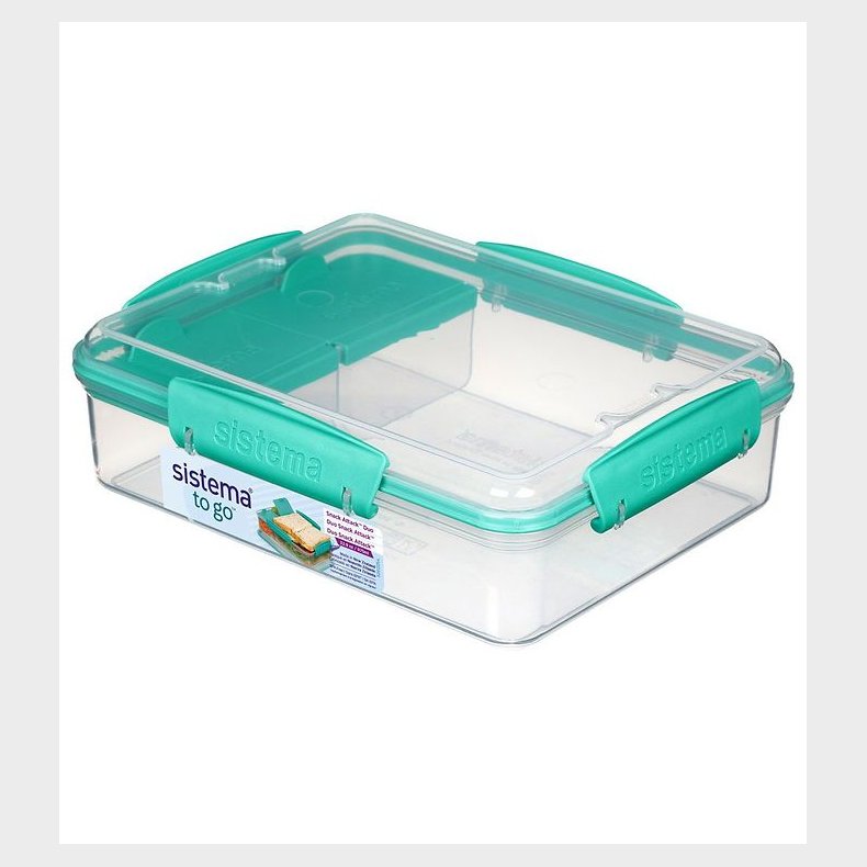 Sistema Madkasse - Snack Attack To Go - 975 ml - Turkis