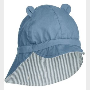 Liewood Solhat - Gorm Reversible - Blue Wave/Creme De La Creme