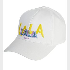 Lala Berlin Kasket - Hanne - Egret m. Broderi