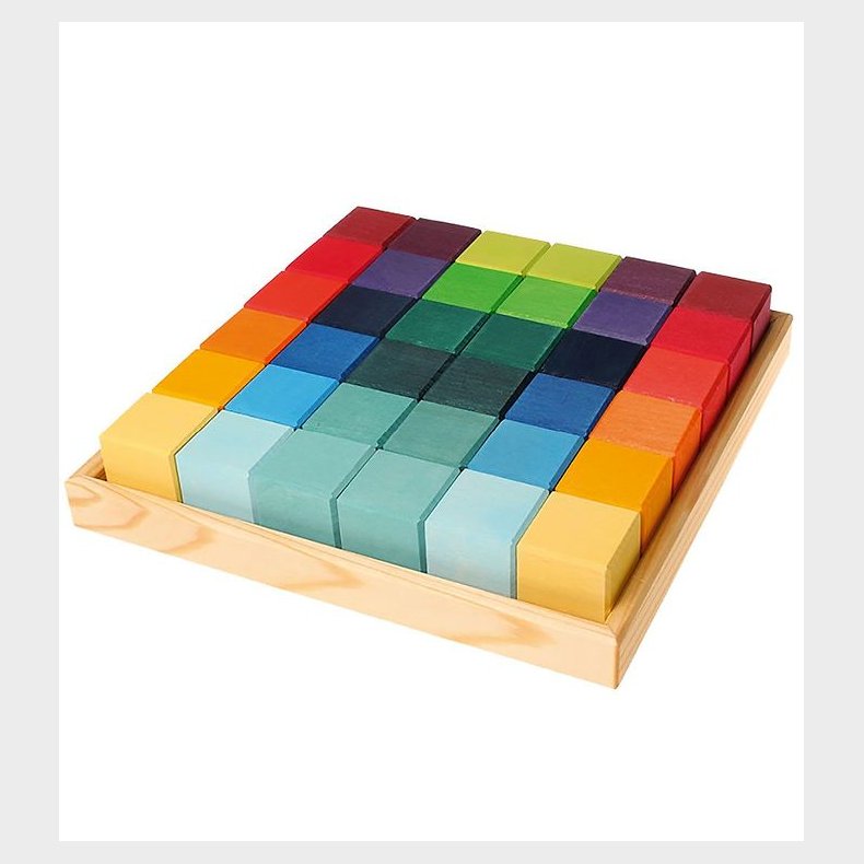 Grimms Trlegetj - Farveklodser - 37 Dele - Multifarvet