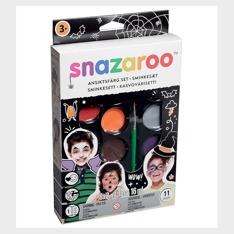 Snazaroo Ansigtsmaling - 11 Dele - Halloween