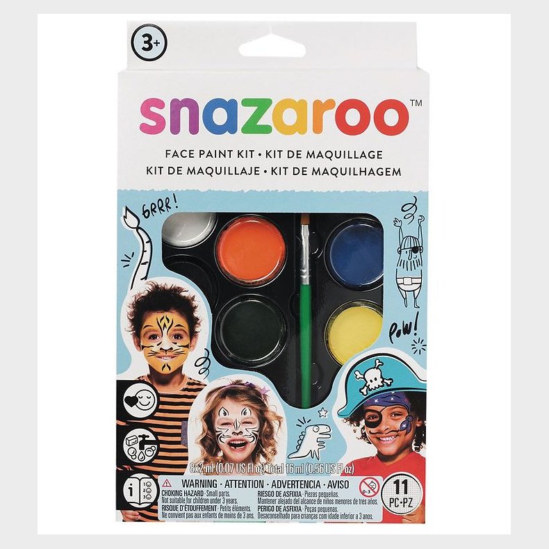 Snazaroo Ansigtsmaling - 11 Dele