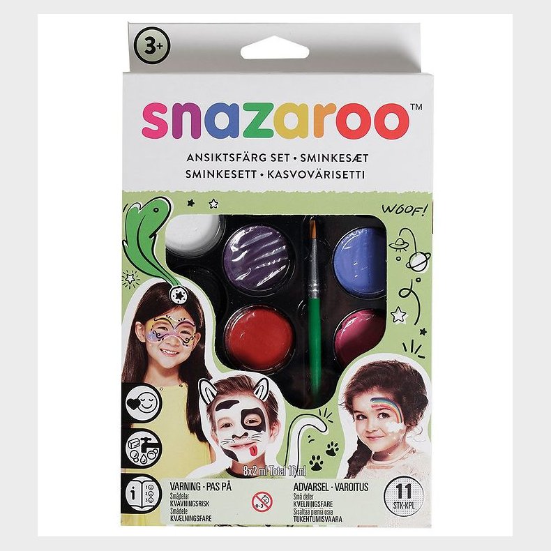 Snazaroo Ansigtsmaling - 11 Dele