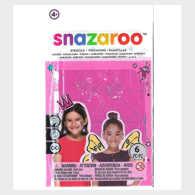Snazaroo Stencil - Skabeloner Til Tatooveringer - 6 Stk.