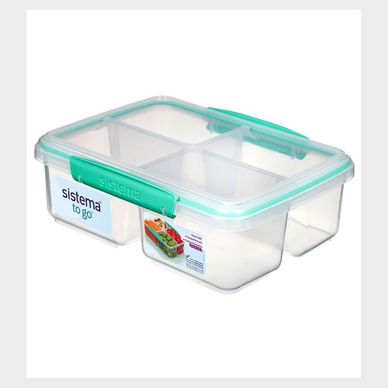 Sistema Madkasse - Quad Split - 1,74 L - Turkis