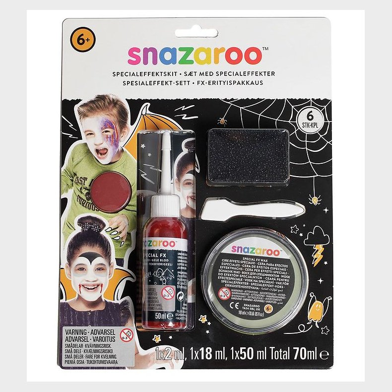Snazaroo S�t - 6 Dele - Special Effekter