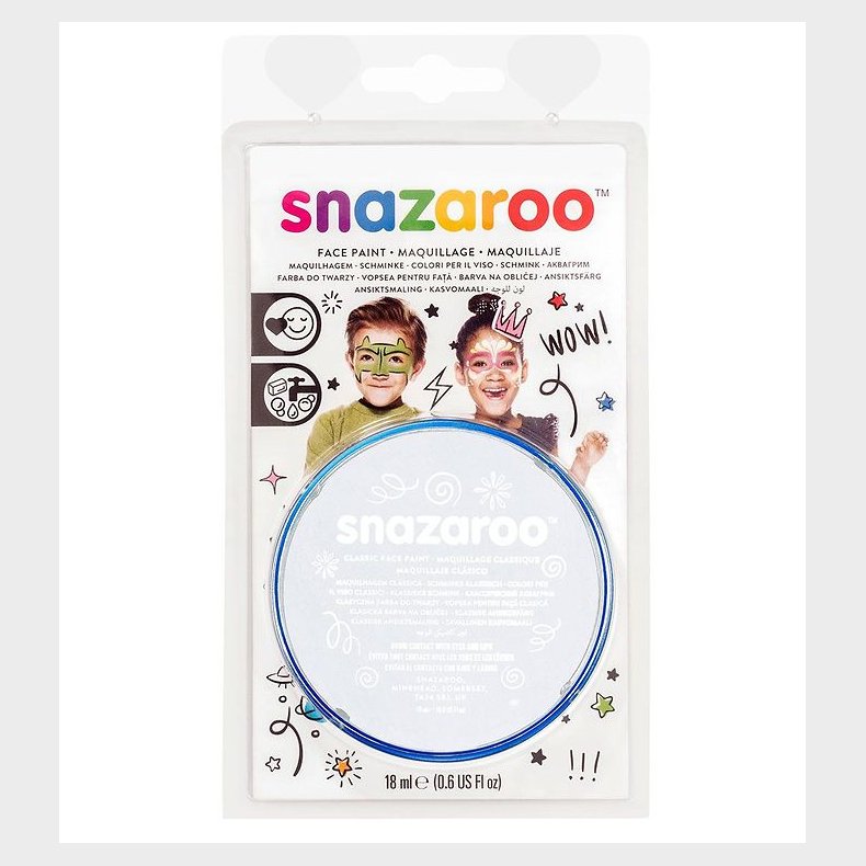 Snazaroo Ansigtsmaling - 18 ml - White