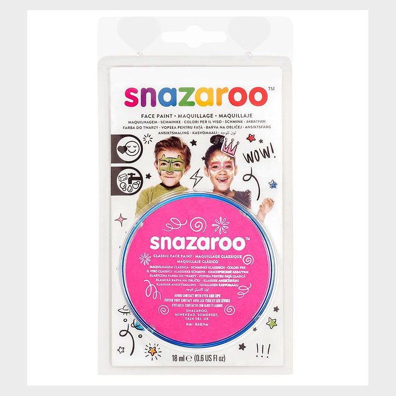 Snazaroo Ansigtsmaling - 18 ml - Bright Pink