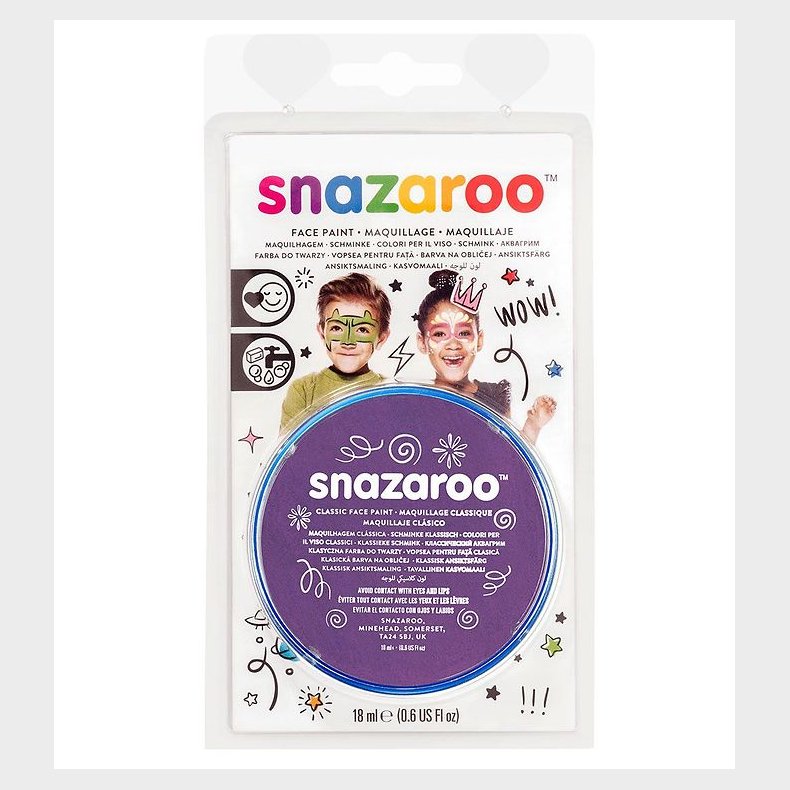 Snazaroo Ansigtsmaling - 18 ml - Purple