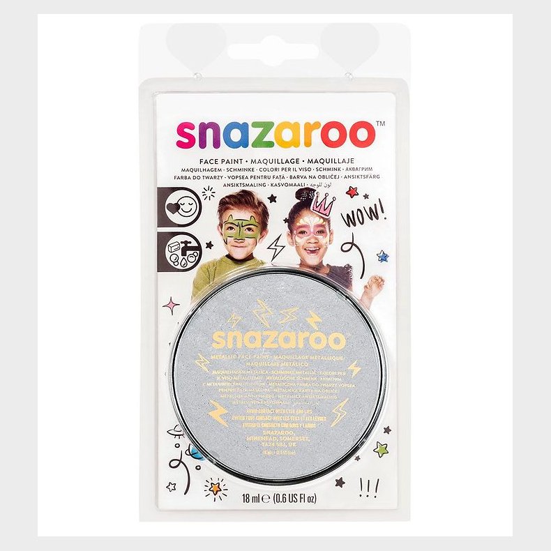 Snazaroo Ansigtsmaling - 18 ml - Silver