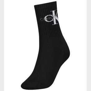 Calvin Klein Strmper - Rib - Sort m. Logo