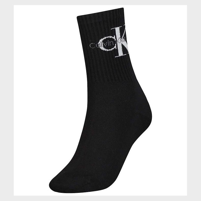 Calvin Klein Strmper - Rib - Sort m. Logo