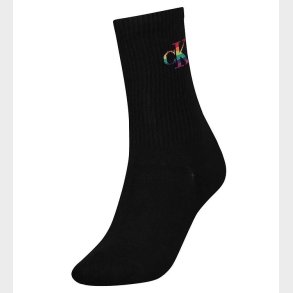 Calvin Klein Strmper - Rib - Pride - Sort m. Logo