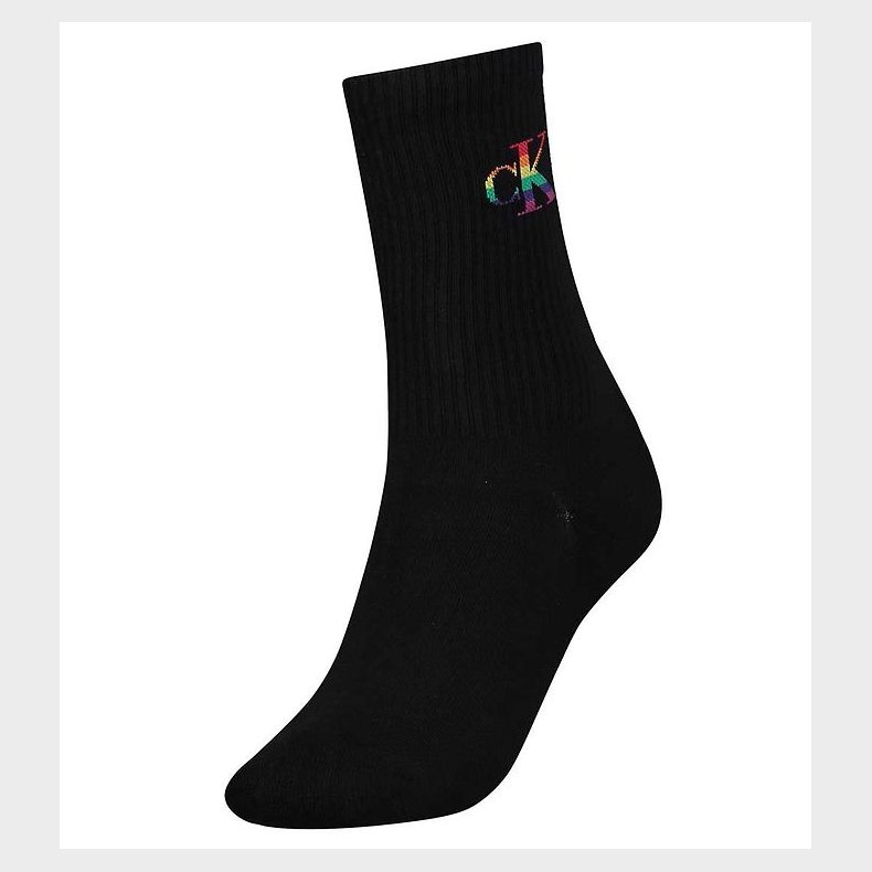 Calvin Klein Strmper - Rib - Pride - Sort m. Logo