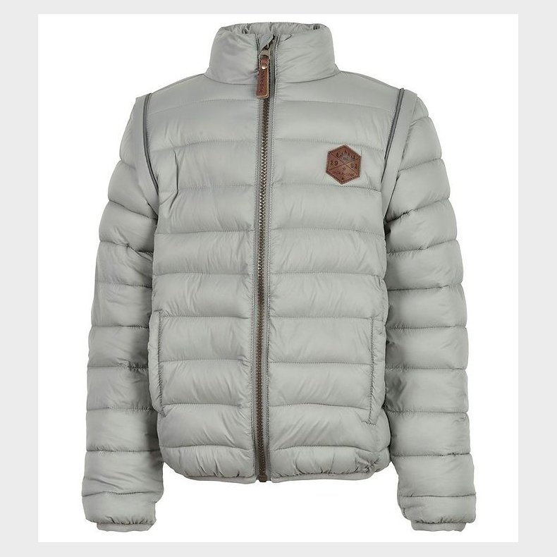 Mikk-Line Dynejakke/Vest - 2-i-1 - Neutral Gray
