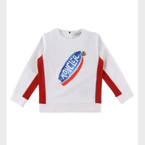 Moncler Sweatshirt - Hvid m. Print