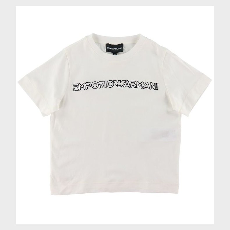 Emporio Armani T-shirt - Hvid m. Broderi