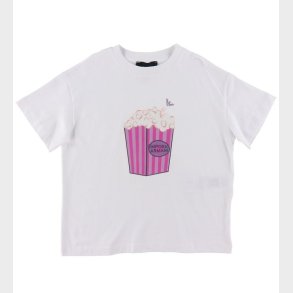Emporio Armani T-shirt - Hvid m. Popcorn