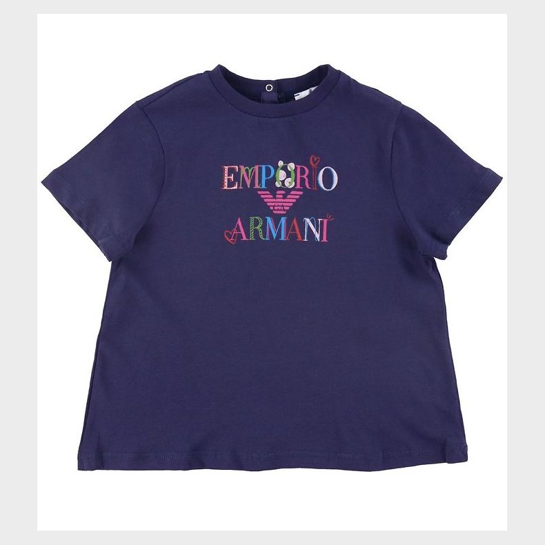 Emporio Armani T-shirt - Blu Mora m. Print