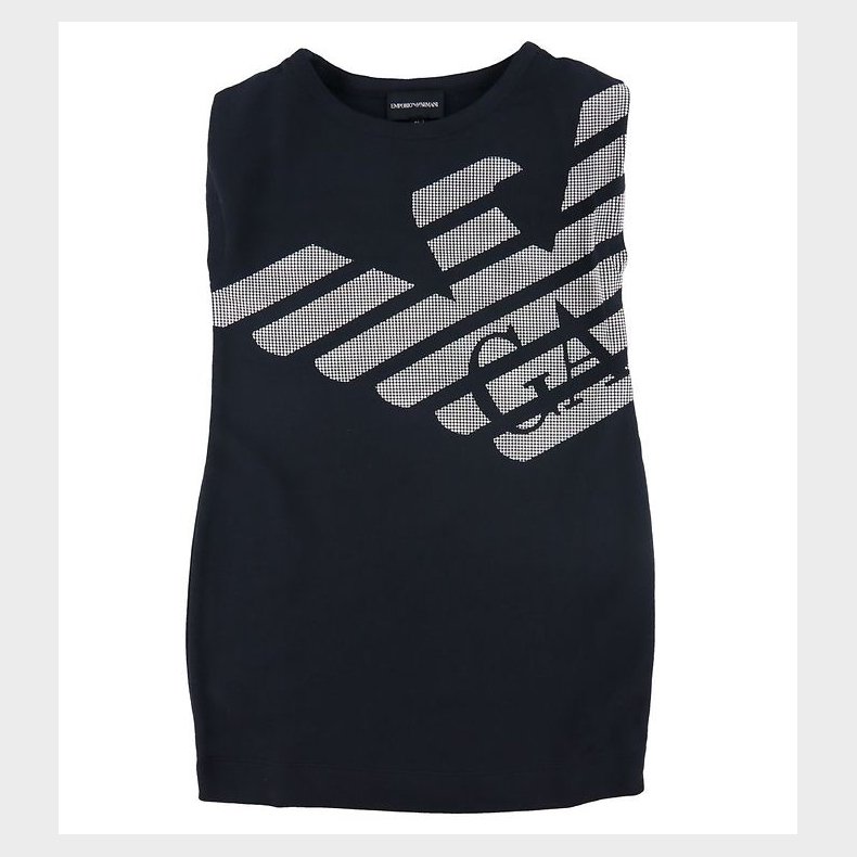 Emporio Armani Sweatkjole - Navy m. Hvid