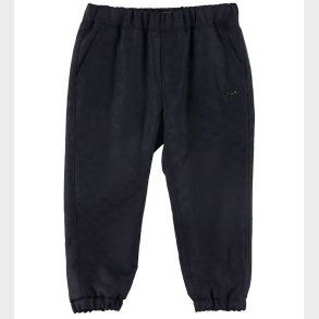 Emporio Armani Bukser - Uld/Viskose - Navy m. Logoer