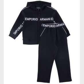 Emporio Armani Cardigan/Bukser - Navy m. Logostribe