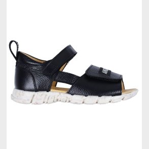 Angulus Sandal - Sort m. Logobnd