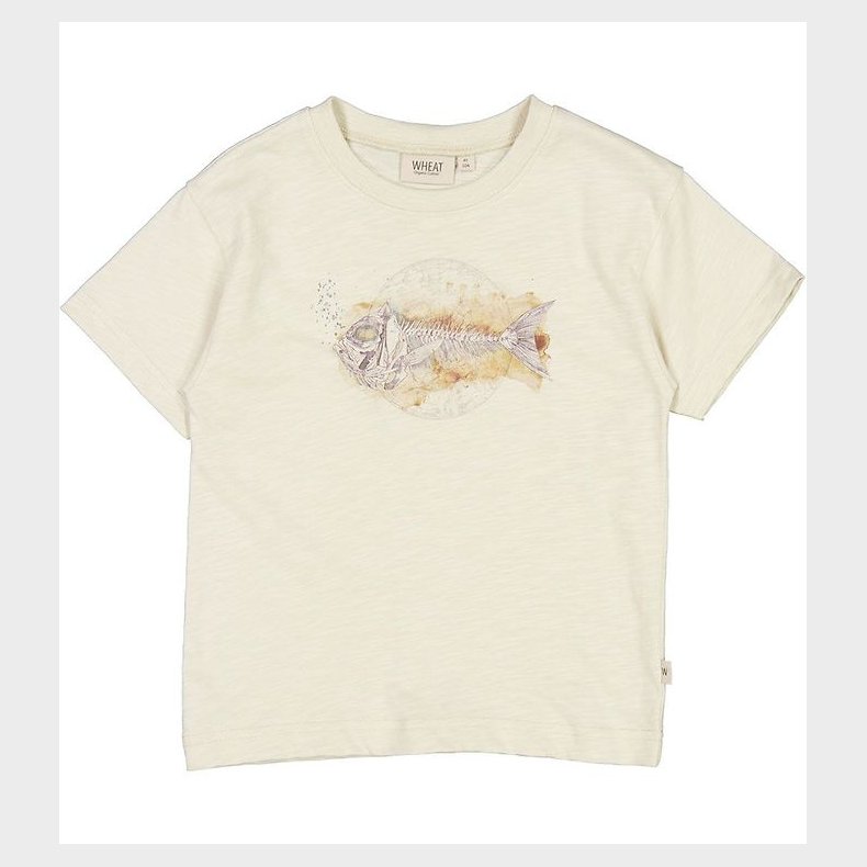 Wheat T-shirt - Fishskeleton - Chalk