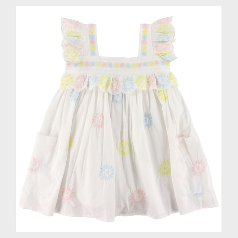 Stella McCartney Kids Kjole - Hvid/Pastel m. Blomster