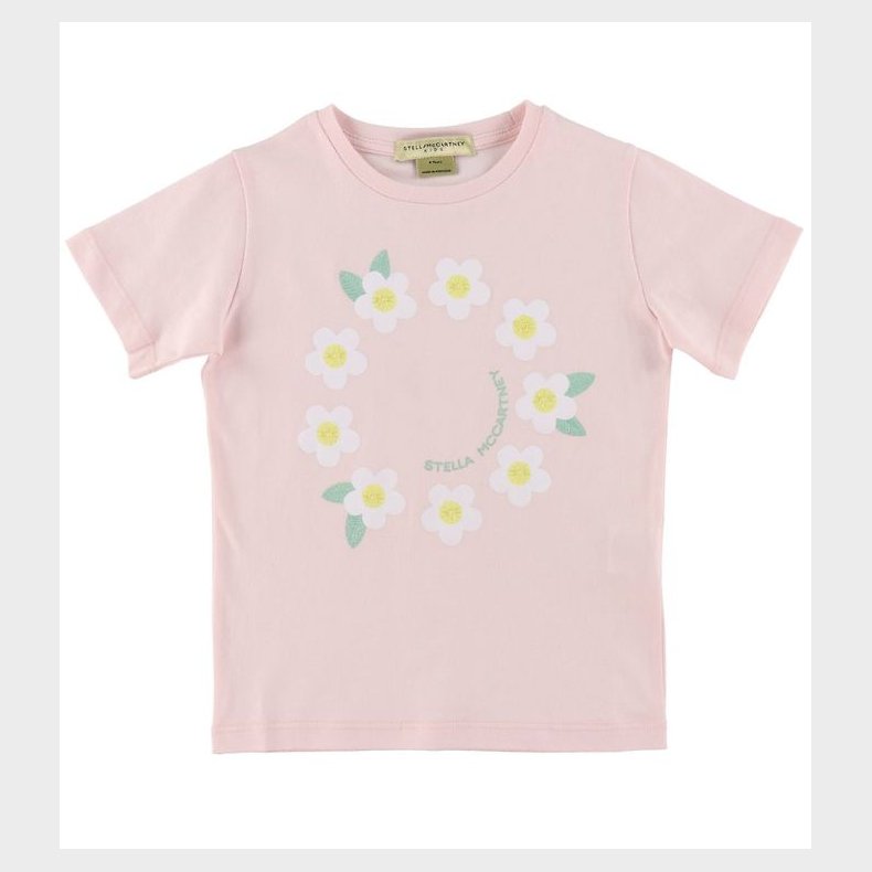 Stella McCartney Kids T-shirt - Rosa m. Blomster