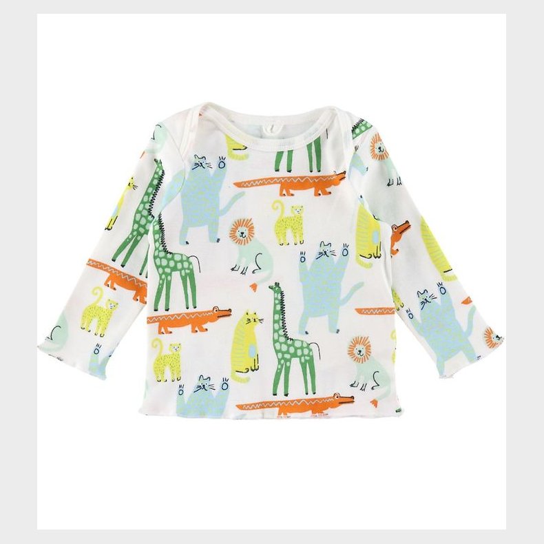 Stella McCartney Kids Bluse - Hvid m. Dyr