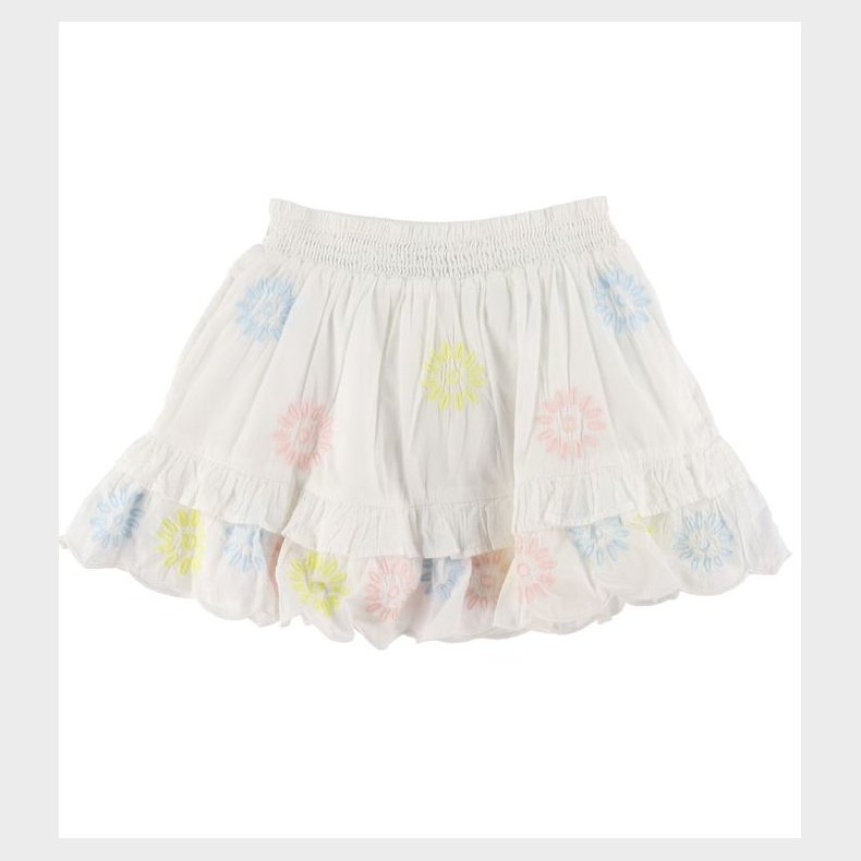 Stella McCartney Kids Nederdel - Hvid/Pastel m. Blomster