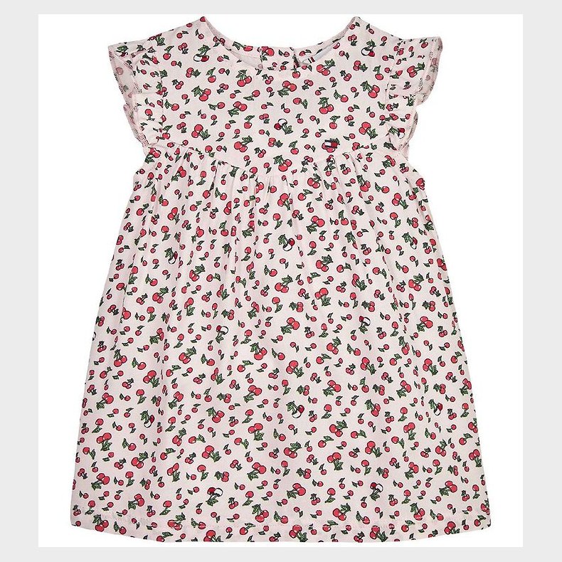 Tommy Hilfiger Kjole - Cherry - Faint Pink Cherry Allover