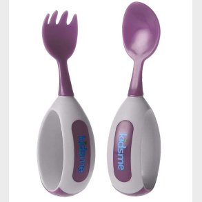 KidsMe B�rnebestik - Ske & Gaffel - Lilla