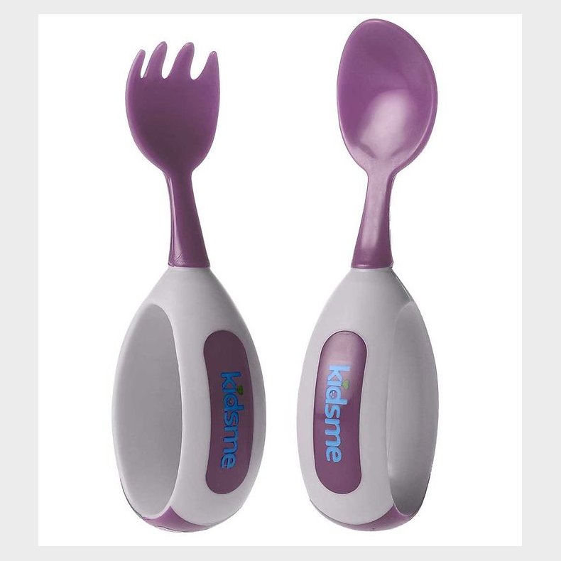 KidsMe B�rnebestik - Ske & Gaffel - Lilla
