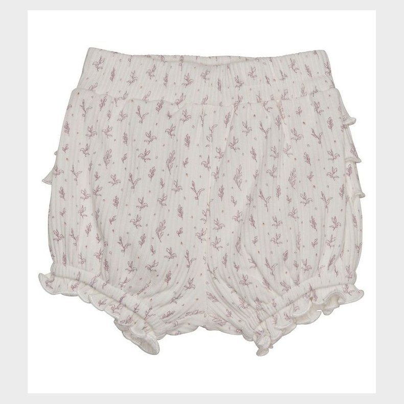 Fixoni Bloomers - Rib - Egret m. Blomster