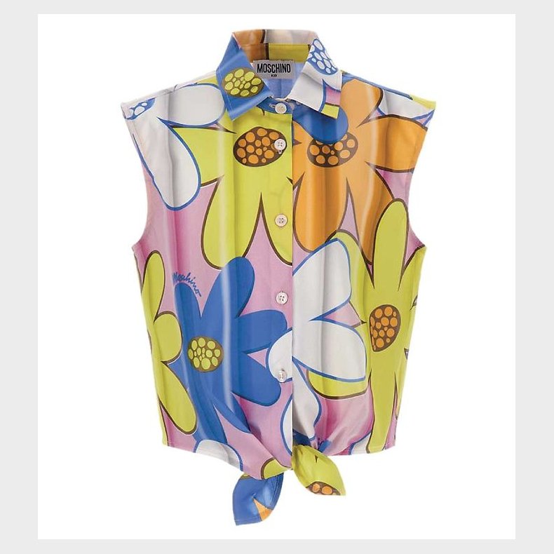 Moschino Skjorte - Pink/Bl/Gul