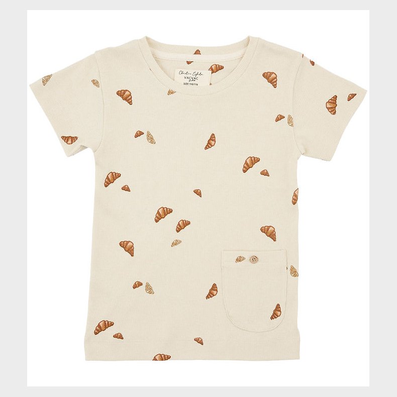 VACVAC T-shirt - Rib - Ello - Croissant Mini - Beige
