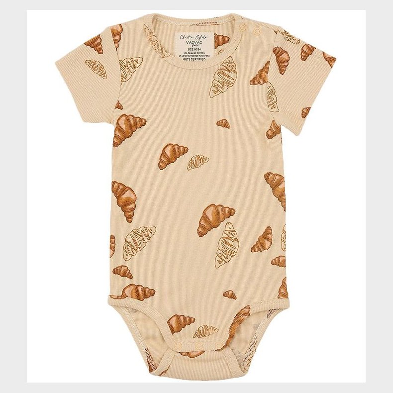 VACVAC Body k/ - Rib - Kurt - Big Croissant - Beige