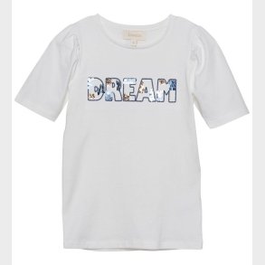 Creamie T-shirt - Cloud m. Pailletter